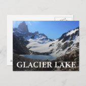 Carte Postale Lac Glacier Près Du Mont Fitz Roy (Devant / Derrière)