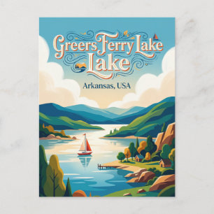 Carte Postale Lac Greers Ferry Arkansas