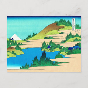 Carte Postale Lac Hakone, Hokusai Art Japonais