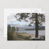 Carte Postale Lac Hemet, Californie (Devant / Derrière)