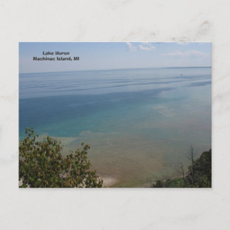 Carte Postale Lac Huron à l'île Mackinac, MI