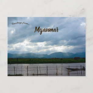 Carte Postale Lac Inle Bagan Yangon Myanmar