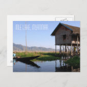 Carte Postale Lac Inle, Myanmar, Philippines (Devant / Derrière)