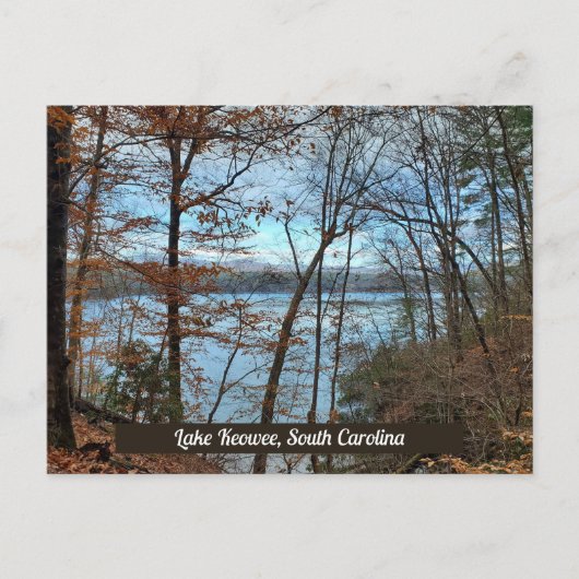 Carte Postale Lac Keowee Caroline du Sud Autumn Mountain Lake (Devant)