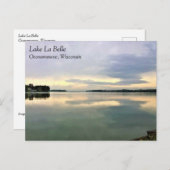 Carte Postale Lac La Belle, Oconomowoc, Wisconsin (Devant / Derrière)