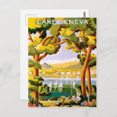 Carte Postale Lac Léman (Devant / Derrière)