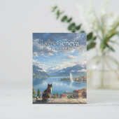 Carte Postale Lac Léman Suisse (Debout devant)