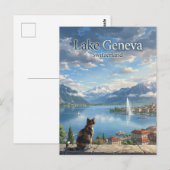 Carte Postale Lac Léman Suisse (Devant / Derrière)