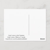 Carte Postale Lac Louise en été (Dos)