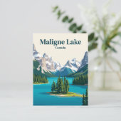 Carte Postale Lac Maligne Canada (Debout devant)