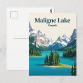 Carte Postale Lac Maligne Canada (Devant / Derrière)