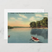 Carte Postale Lac Maranacook, Winthrop, Maine (Devant / Derrière)