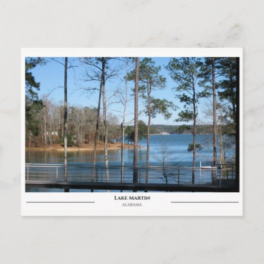 Carte Postale Lac Martin Alabama (Devant)