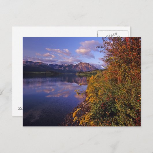 Carte Postale Lac Maskinonge dans le parc national des Lacs-Wate (Devant / Derrière)