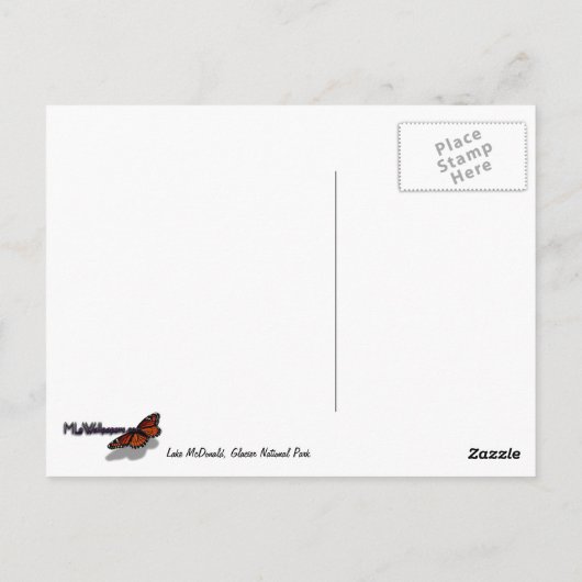 Carte Postale Lac McDonald II (Dos)