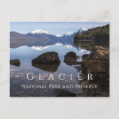 Carte Postale Lac McDonald, Rive, Montagnes, Glacier NP (Devant)