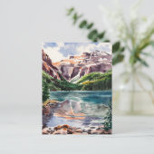 Carte Postale Lac Mead Nevada, Aquarelle Peinture (Debout devant)