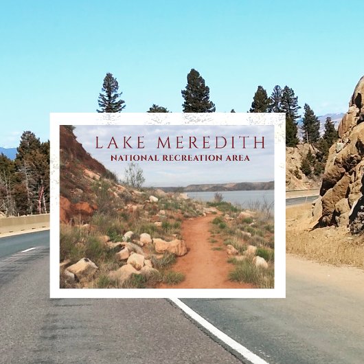 Carte Postale Lac Meredith de Turkey Creek Trail, Texas