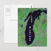 Carte Postale Lac Michigan (Devant / Derrière)