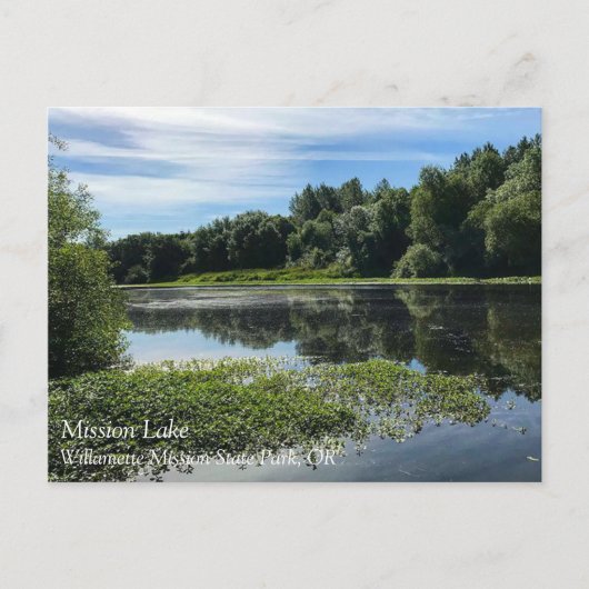 Carte Postale Lac Mission, OR (Devant)