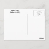 Carte Postale Lac mono (Dos)