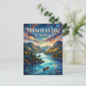 Carte Postale Lac Moosehead États-Unis (Debout devant)