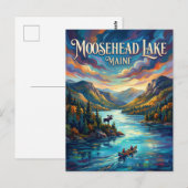 Carte Postale Lac Moosehead États-Unis (Devant / Derrière)