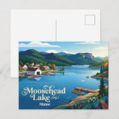 Carte Postale Lac Moosehead Maine (Devant / Derrière)