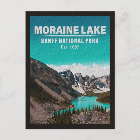 Carte Postale Lac Moraine Alberta Parc national du Canada Banff (Devant)
