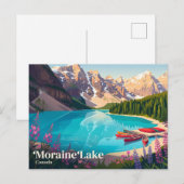Carte Postale Lac Moraine Canada (Devant / Derrière)