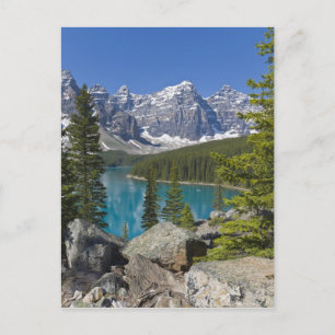 Carte Postale Lac Moraine, Rocheuses canadiennes, Alberta, Canad
