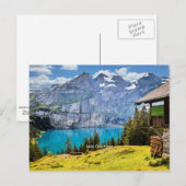 Carte Postale Lac Oeschinen, Suisse (Devant / Derrière)