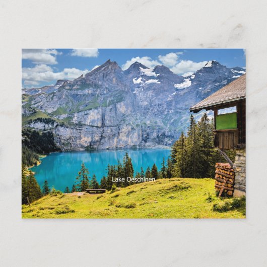 Carte Postale Lac Oeschinen, Suisse (Devant)