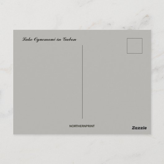 Carte Postale Lac Oguemoué au Gabon (Dos)