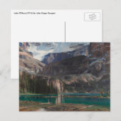 Carte Postale Lac O'Hara par John Singer Sargent, Art victorien (Devant / Derrière)