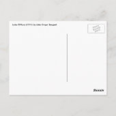 Carte Postale Lac O'Hara par John Singer Sargent, Art victorien (Dos)