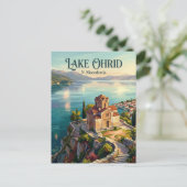 Carte Postale Lac Ohrid N. Macédoine (Debout devant)