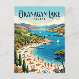 Carte Postale Lac Okanagan Canada