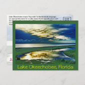 Carte Postale Lac Okeechobee, Floride, États-Unis (Devant / Derrière)