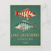 Carte postale Lac Okeechobee Floride pêche (Devant)