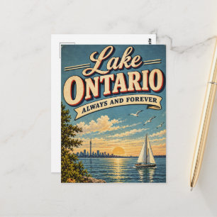 Carte Postale Lac Ontario Toujours Et Pour Toujours Vintage