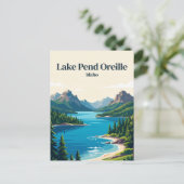 Carte Postale Lac Pend Oreille Idaho (Debout devant)