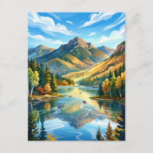 Carte Postale Lac Placid, New York États-Unis