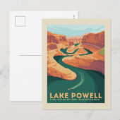 Carte Postale Lac Powell | Arizona et Utah (Devant / Derrière)