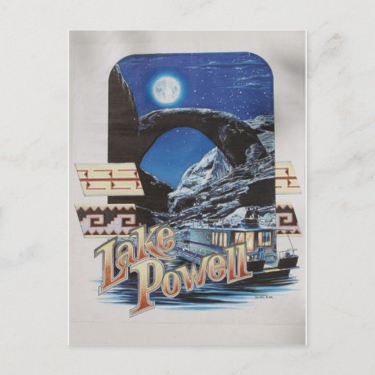 Carte Postale Lac Powell Moonlite Pittoresque (Devant)