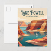 Carte Postale Lac Powell USA (Devant / Derrière)