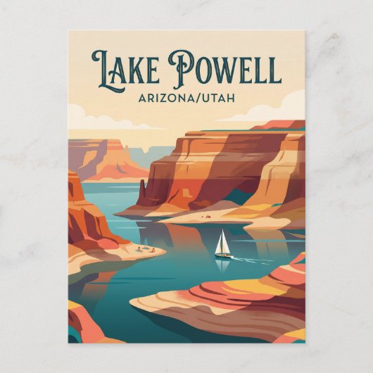 Carte Postale Lac Powell USA (Devant)