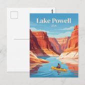 Carte Postale Lac Powell USA (Devant / Derrière)