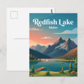 Carte Postale Lac Redfish USA (Devant / Derrière)