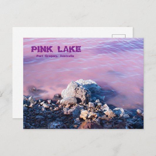 Carte Postale Lac rose (Devant / Derrière)